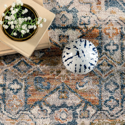 Nuloom Hannah Medallion Nha2140A Blue Area Rug