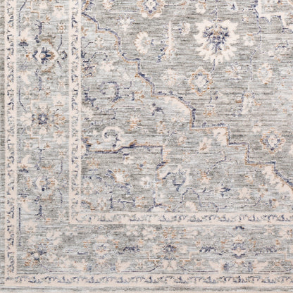 Surya Palazzo Pzl-2300 Taupe, Camel, Pale Blue, Denim Area Rug