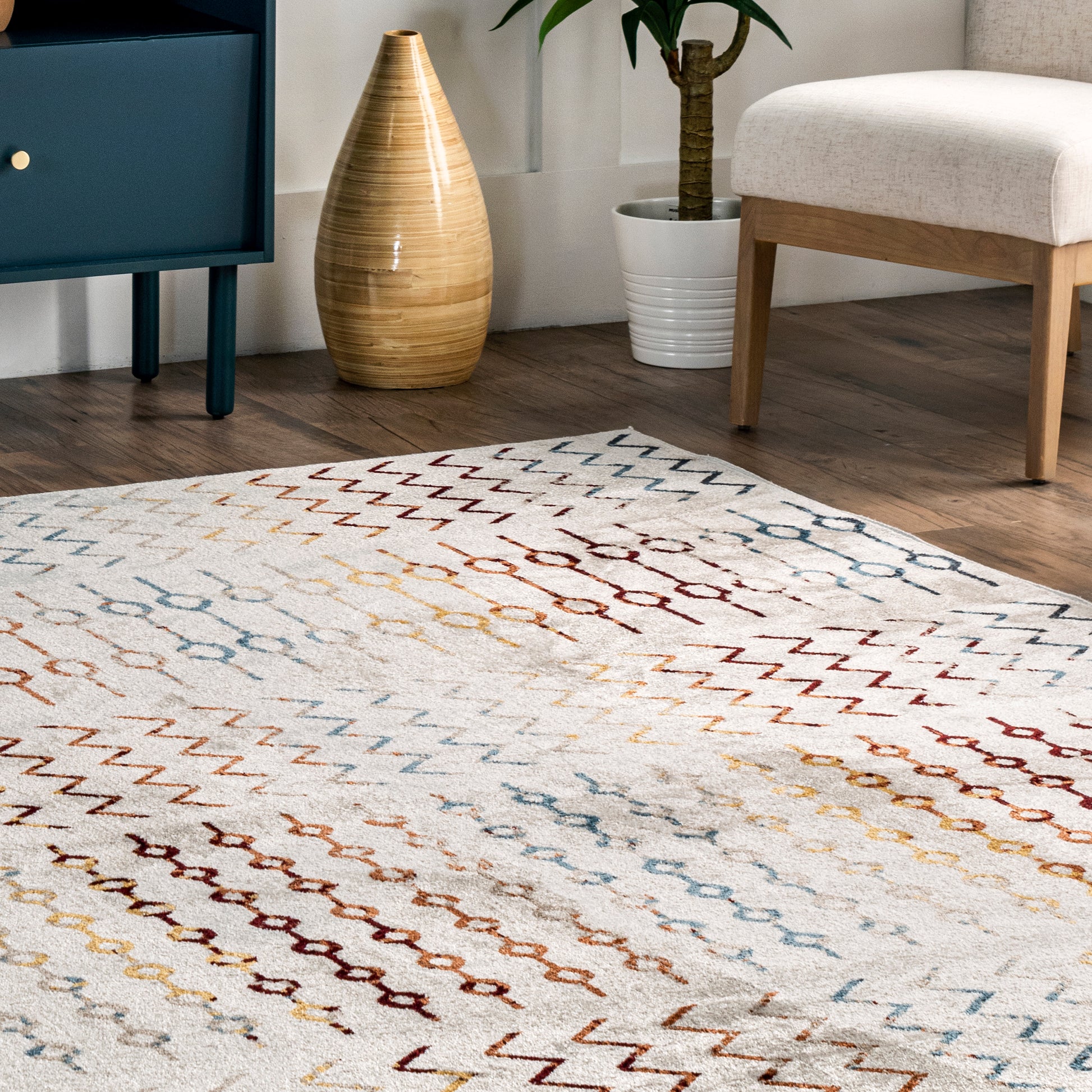 AreaRugs.com Wavaj Nwa1273A Beige Area Rug