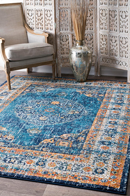 Nuloom Persian Olivia Npe3140A Blue Area Rug