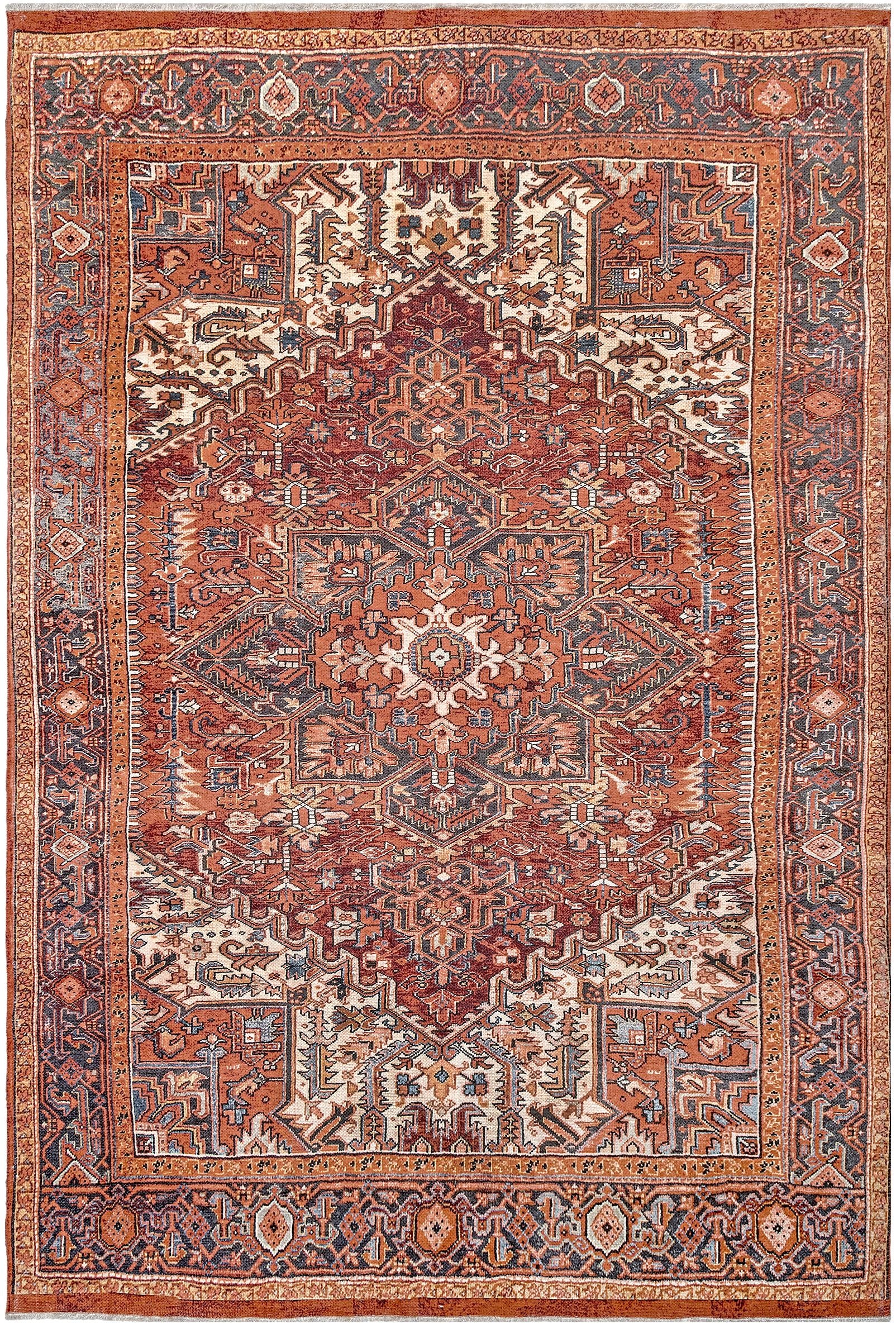 Nuloom Samina Printed Starburst Nsa2628A Rust Area Rug