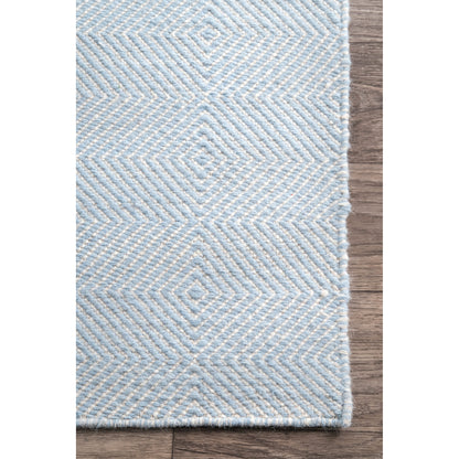 Nuloom Ago Hand Woven Nag2102E Light Blue Area Rug