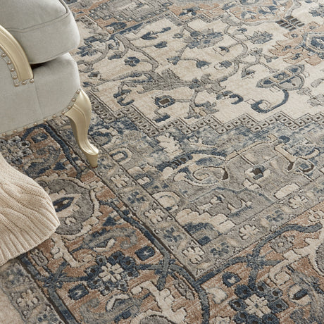 Nourison Quarry Qua05 Ivory/Grey Area Rug