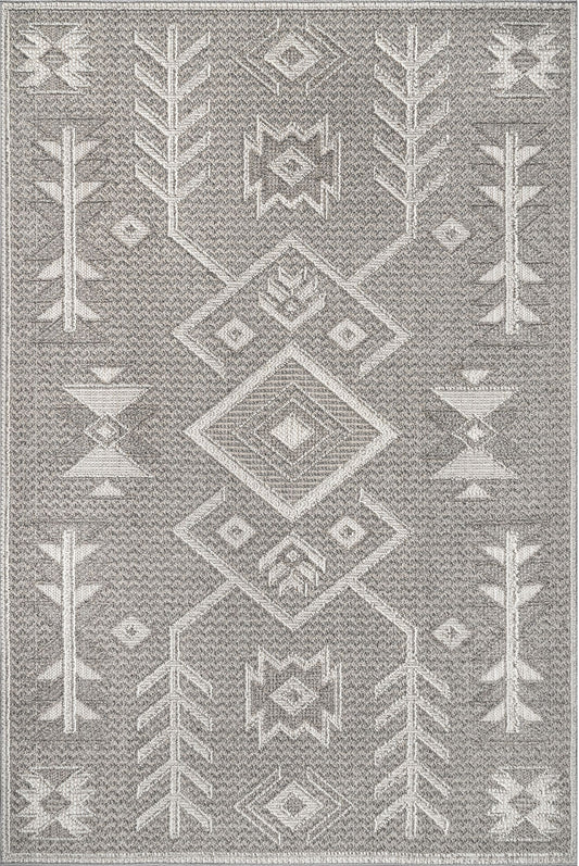 Nuloom Theresa Southwestern Nth2910B Gray Area Rug