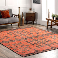 Nuloom Quincy Blend Traditional Nqu1422A Rust Area Rug