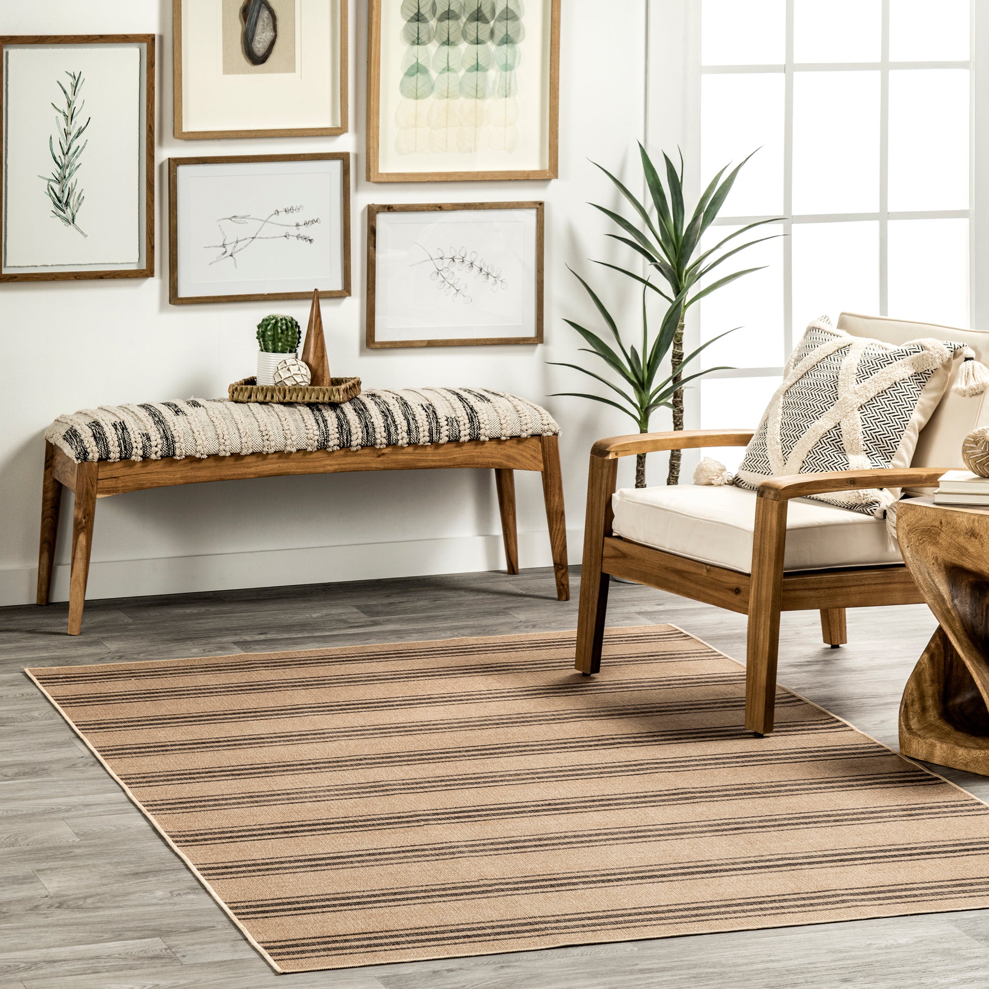 AreaRugs.com Wavaj Nwa1153A Natural Area Rug