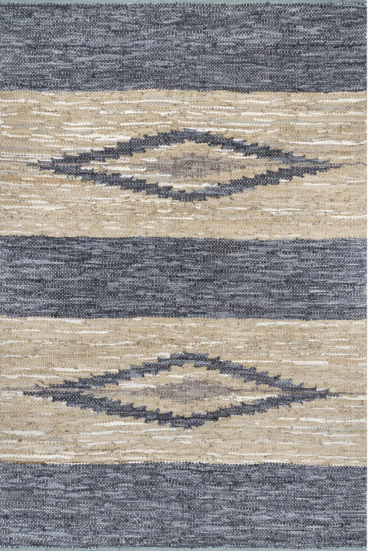 Nuloom Farren Leather Nfa1420A Gray Area Rug