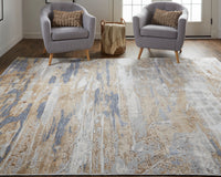 Feizy Laina 39G5F Beige/Blue Area Rug