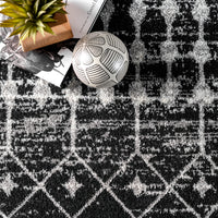 Nuloom Moroccan Blythe Nmo3123A Black Area Rug