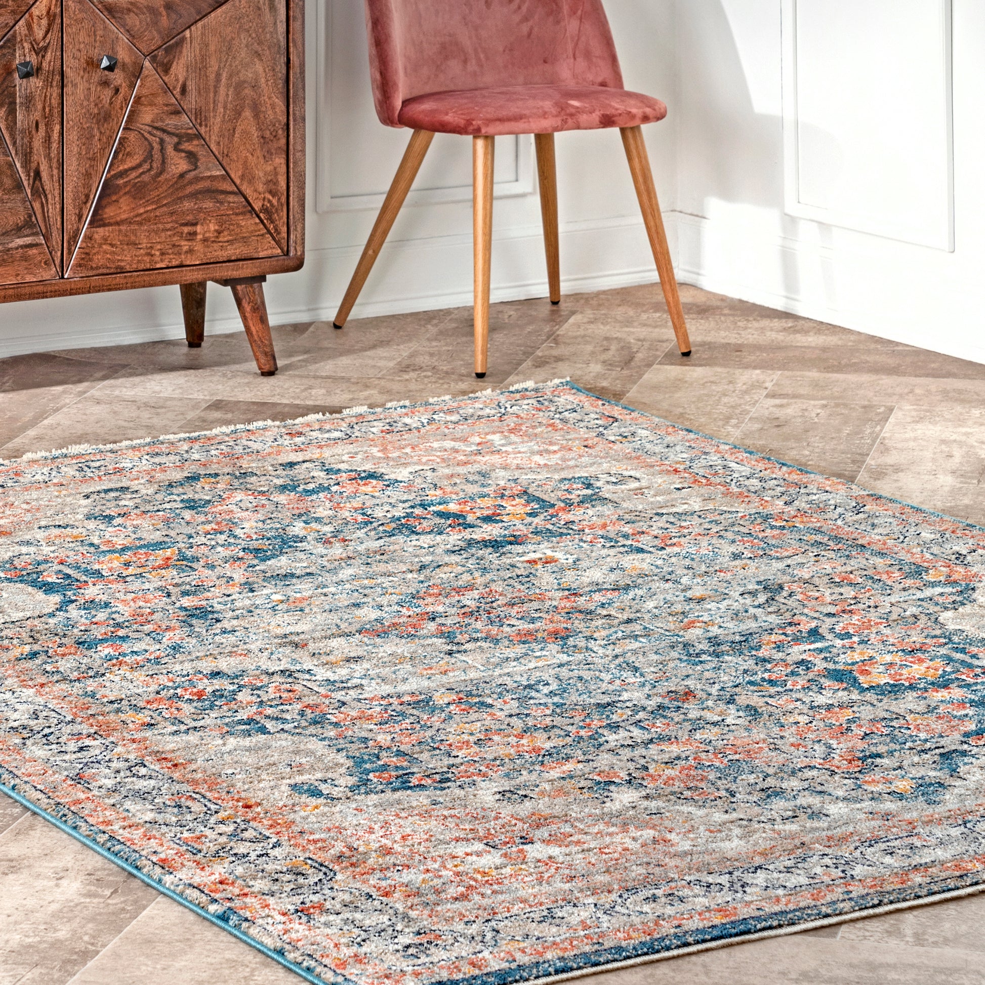 Nuloom Georgia Impassioned Nge2279A Blue Area Rug