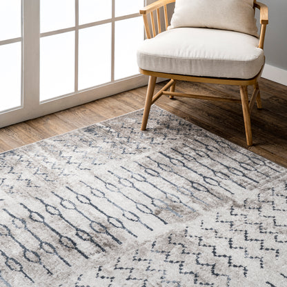 Nuloom Isla Motif Nis2442A Blue Area Rug