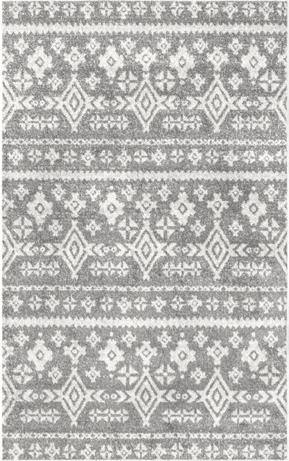 Nuloom Adamas Tribal Nad1751B Gray Area Rug