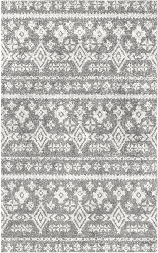 Nuloom Adamas Tribal Nad1751B Gray Area Rug