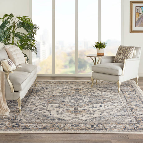 Nourison Quarry Qua05 Ivory/Grey Area Rug