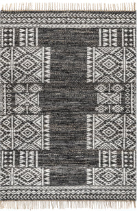 Nuloom Joanna Blend Bohemian Tassle Njo3549A Gray Area Rug