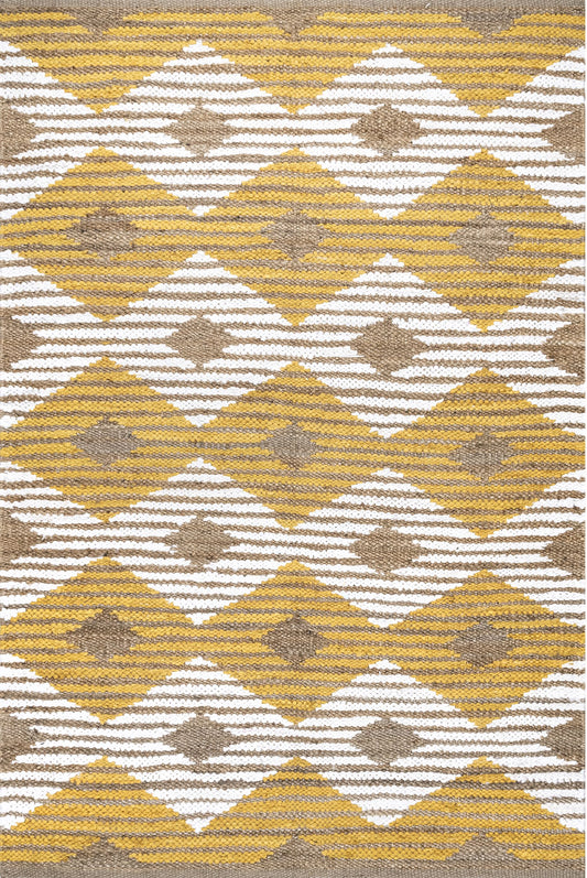 Nuloom Marla Denim And Nma1416D Yellow Area Rug