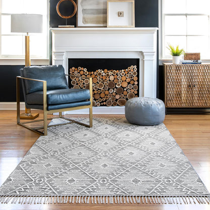 Nuloom Karsyn Tribal Eye Trellis Nka3406A Gray Area Rug