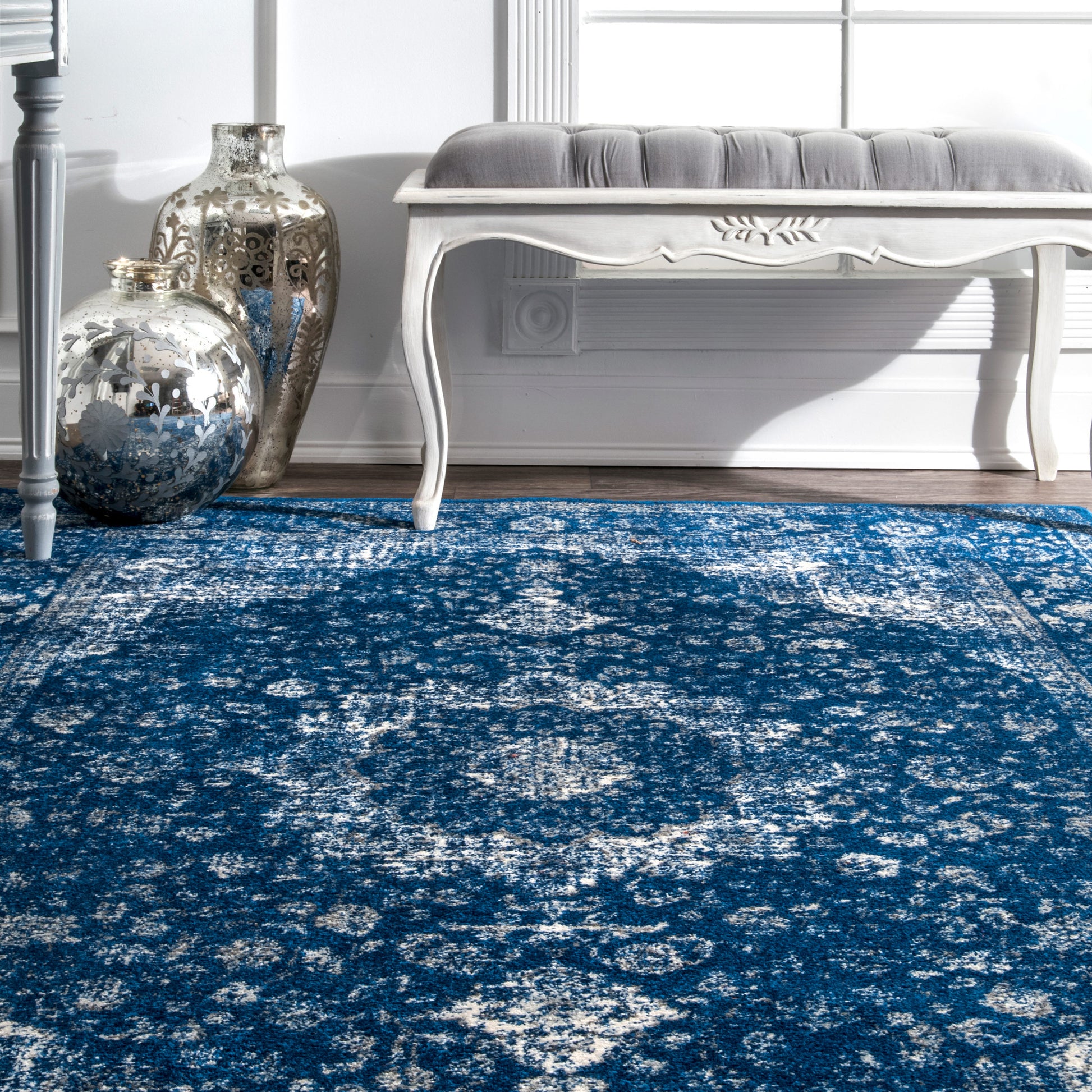 Nuloom Verona Persian Nve3109C Dark Blue Area Rug