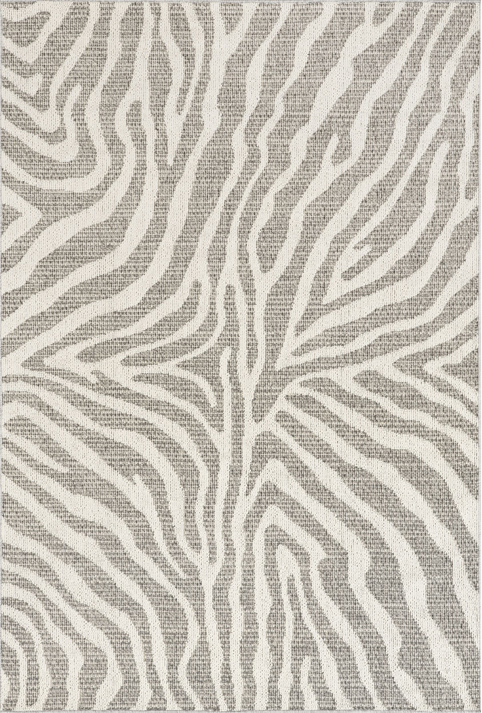 Nuloom Corina Zebra Nco1659A Gray Area Rug