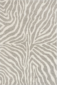 Nuloom Corina Zebra Nco1659A Gray Area Rug