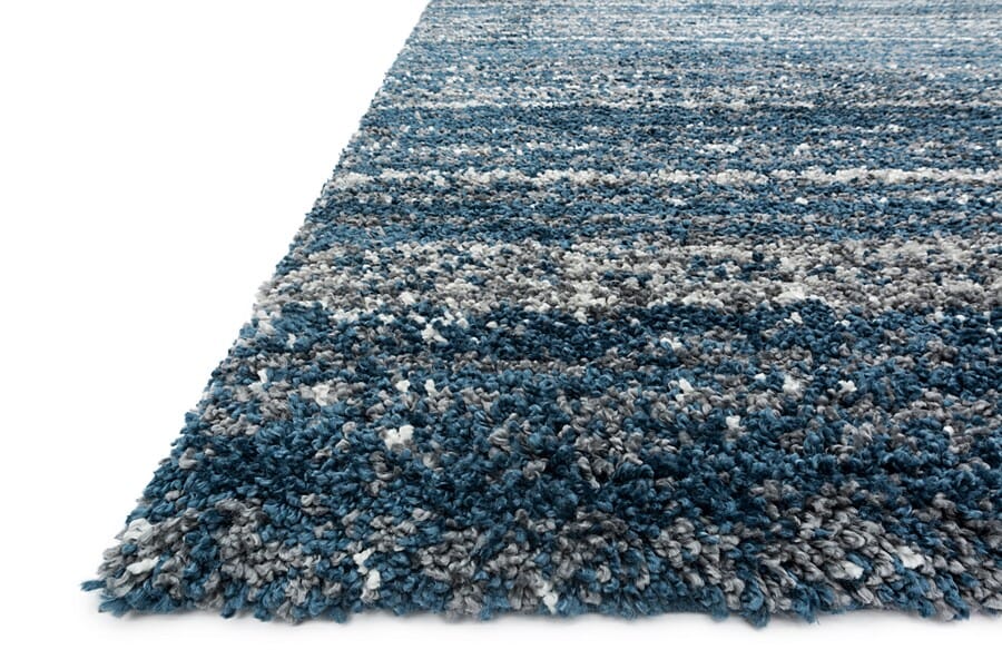 Loloi Quincy Qc-05 Navy / Pewter Shag Area Rug