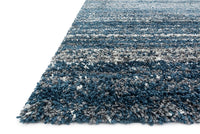 Loloi Quincy Qc-05 Navy / Pewter Shag Area Rug