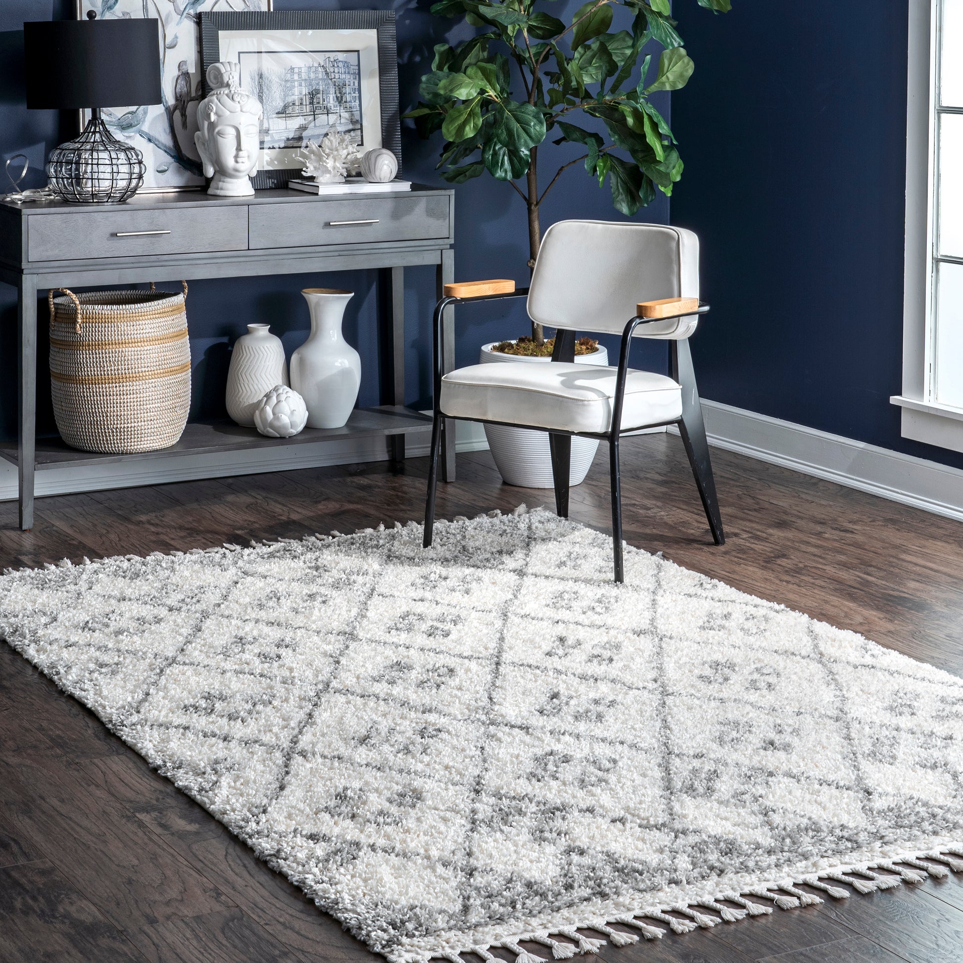 Nuloom Pipilotti Club Harlequin Npi2289A Light Gray Area Rug