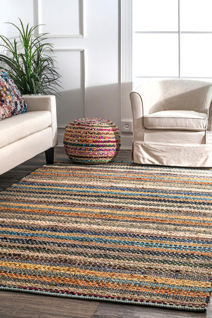 Nuloom Erasmo Stripes Ner3351A Multi Area Rug