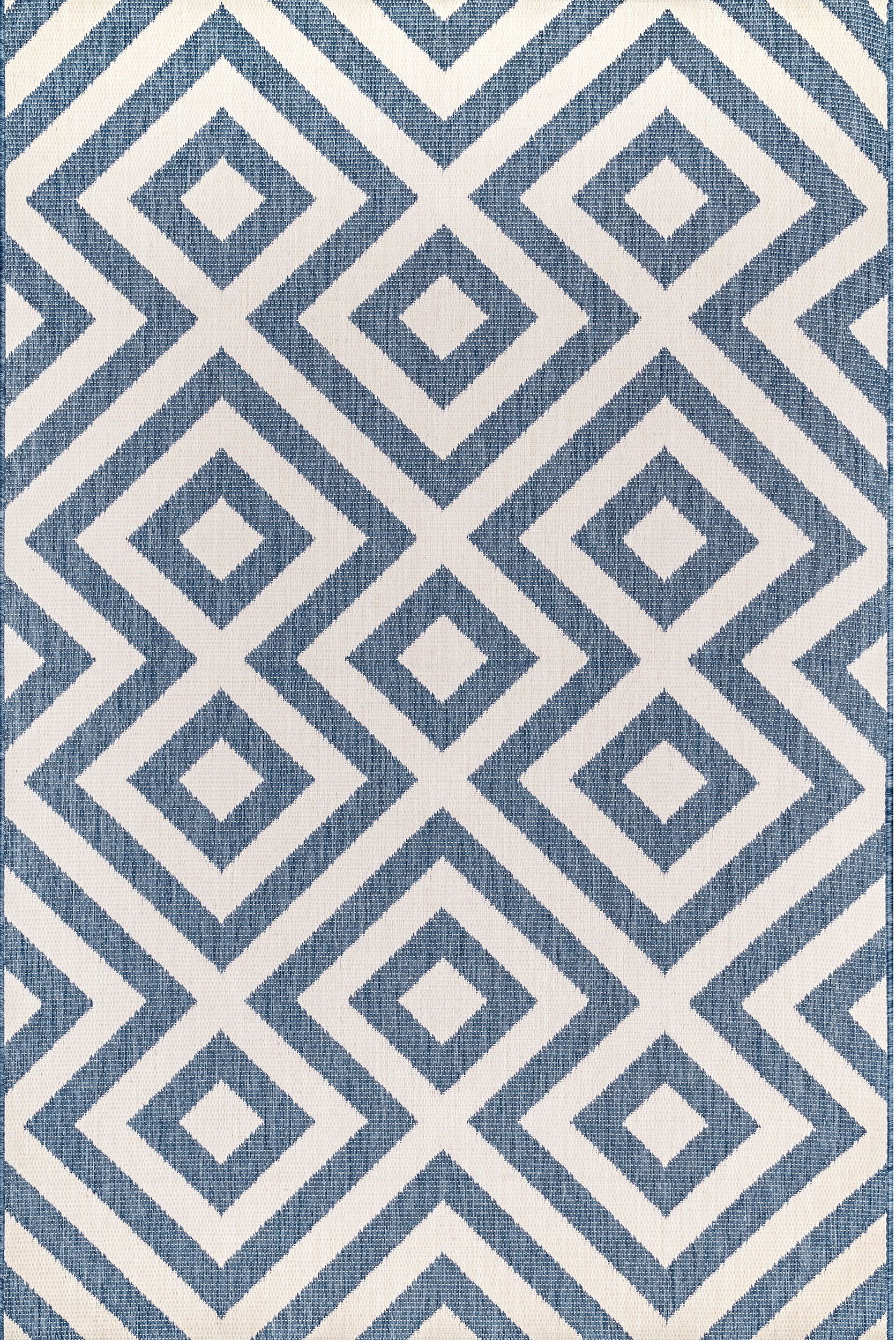 Nuloom Shane Celtic Trellis Nsh2868B Blue Area Rug