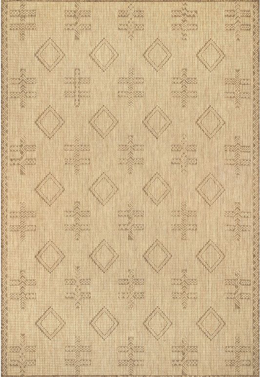 Nuloom Dana Aztec Emblem Nda1791A Beige Area Rug