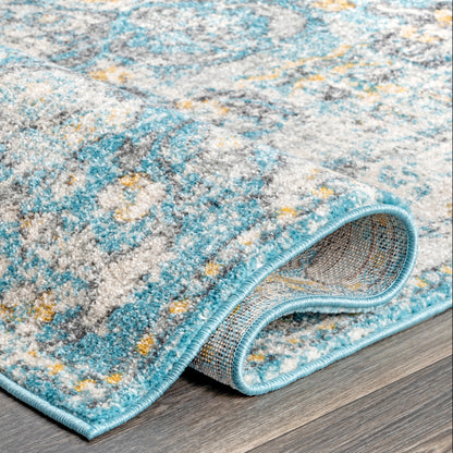 Nuloom Vintage Maranda Nvi3149G Turquoise Area Rug