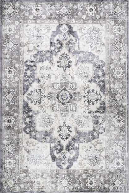 Nuloom Josephine Floral Njo1579A Gray Area Rug