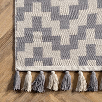 Nuloom Priya Chevron Npr2787A Gray Area Rug