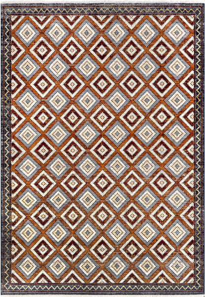 Nuloom Bernice Southweastern Borderd Nbe1539A Rust Area Rug