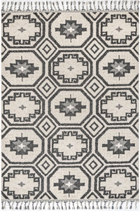 Nuloom Genesis Carved Tribal Tiles Nge1857A Gray Area Rug