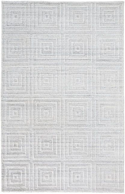 Feizy Redford 8670F White/Silver Area Rug