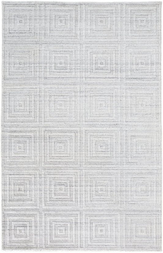 Feizy Redford 8670F White/Silver Area Rug