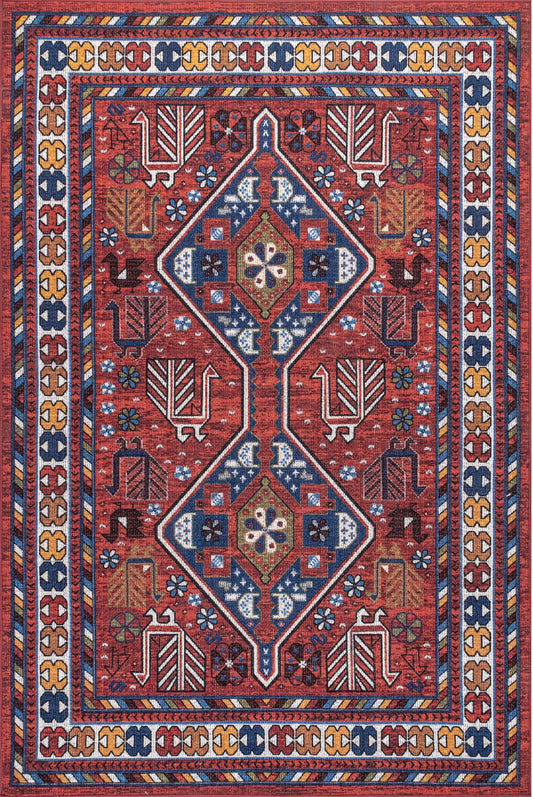 Nuloom Maya Tribal Motif Nma1656A Rust Area Rug