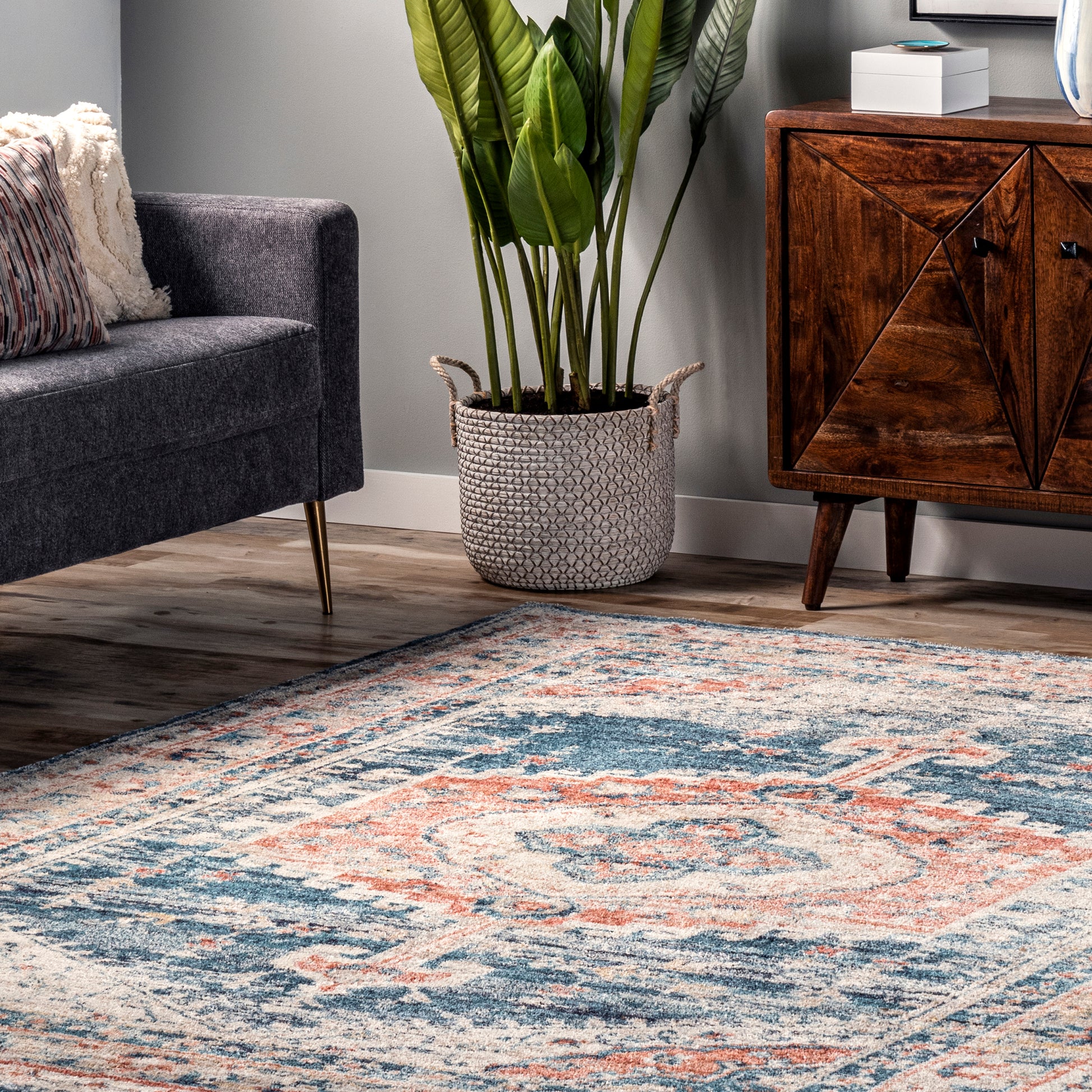 Nuloom Harley Barbed Mast Nha2280A Blue Area Rug