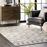 Nuloom Aria Tiles Nar1330A Off White Area Rug