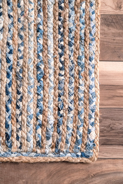 Nuloom Braided Dara Nbr2565A Blue Area Rug