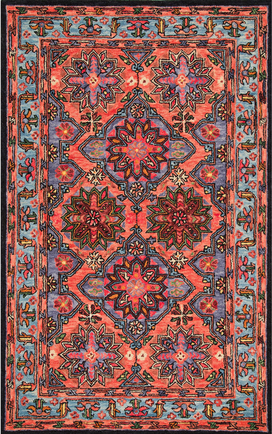 Nuloom Yvonne Floral Nyv2588A Rust Area Rug