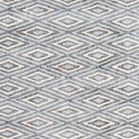 Surya Quartz Qtz-5015 Charcoal, Light Gray, Cream Geometric Area Rug