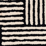 Surya Quartz Qtz-5037 Black, Ivory Rugs.