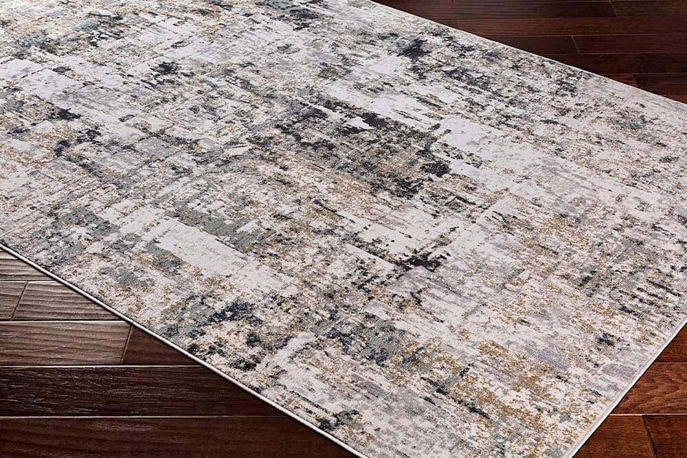 Surya Quatro Qua-2300 Medium Gray, Silver Gray, Charcoal Rugs.
