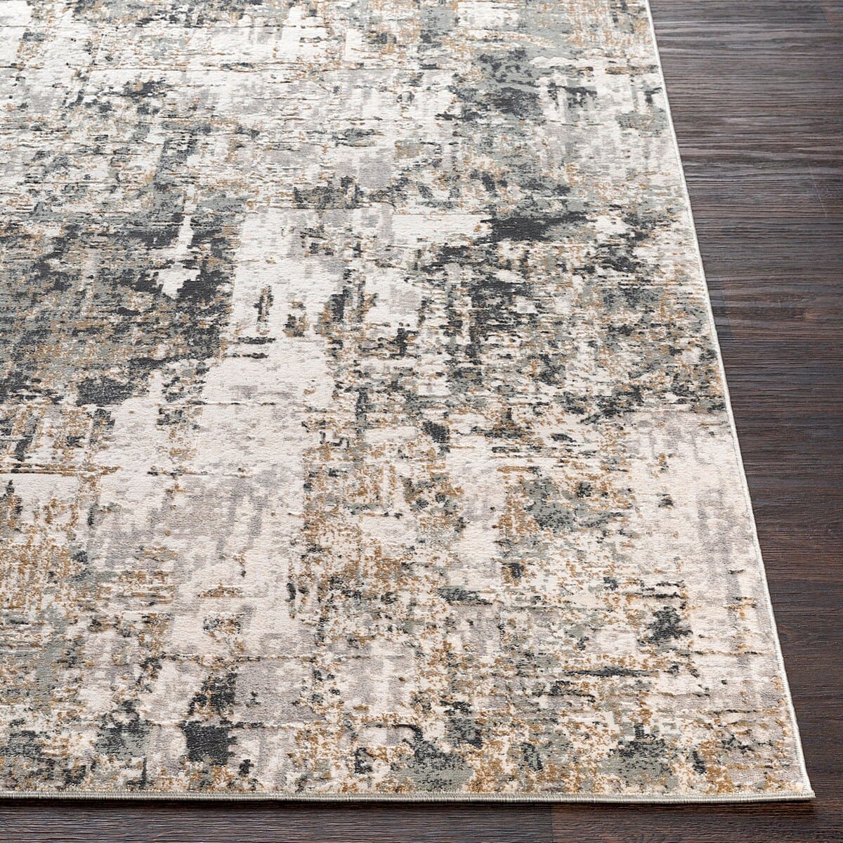 Surya Quatro Qua-2300 Medium Gray, Silver Gray, Charcoal Rugs.