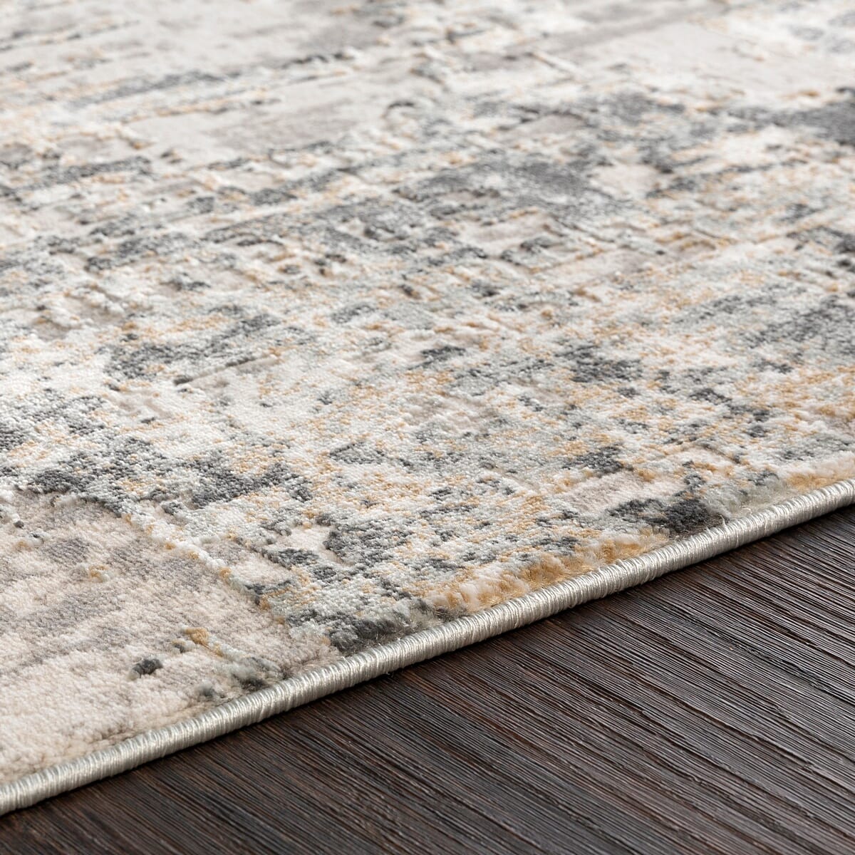 Surya Quatro Qua-2300 Medium Gray, Silver Gray, Charcoal Rugs.
