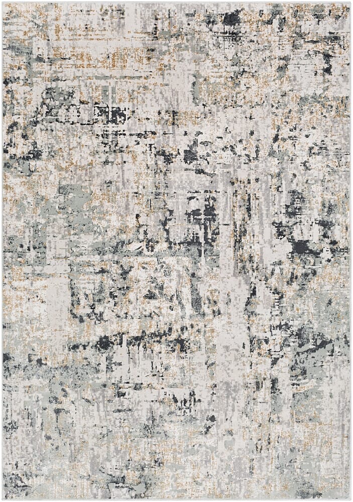 Surya Quatro Qua-2302 Silver Gray, Medium Gray, Tan Rugs.