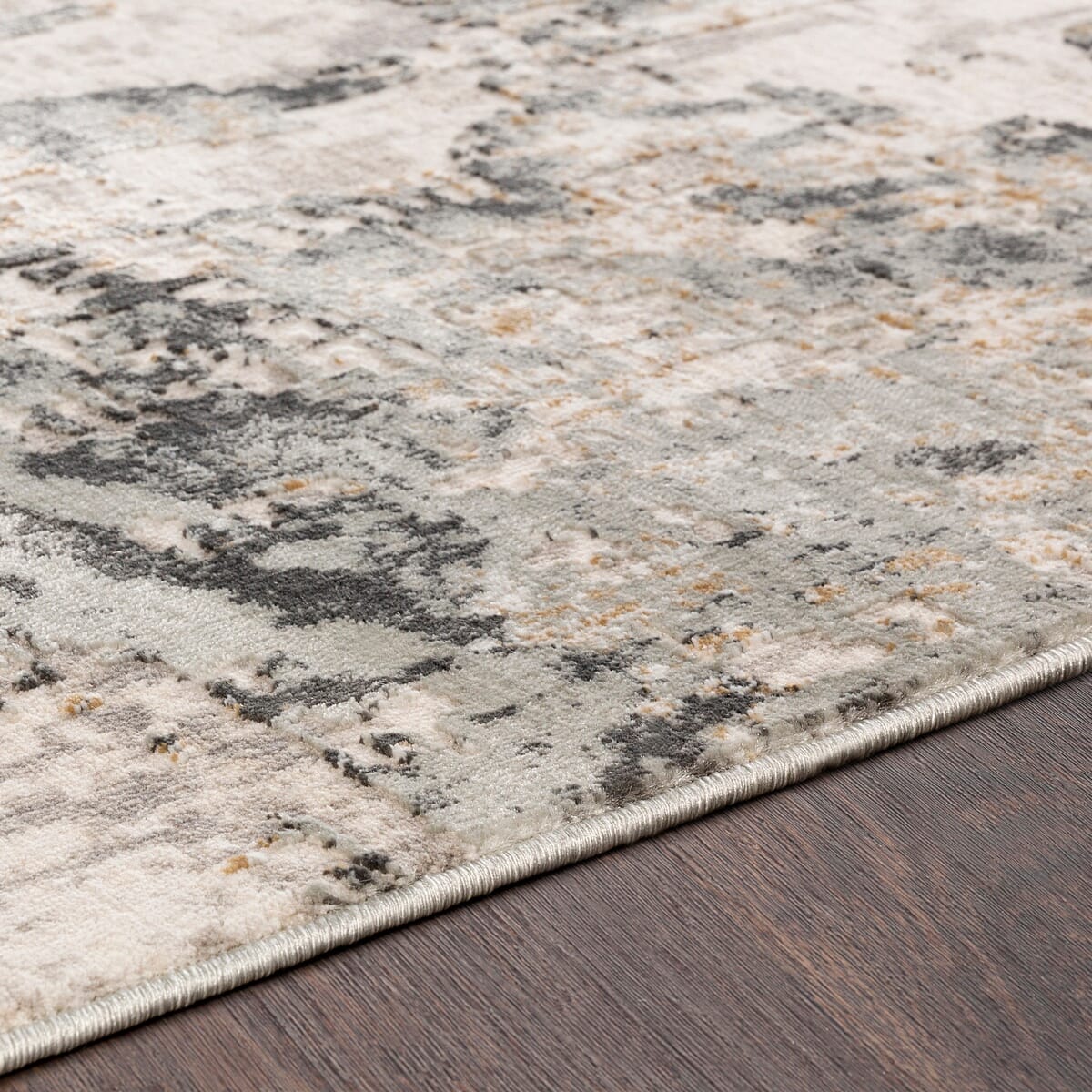 Surya Quatro Qua-2302 Silver Gray, Medium Gray, Tan Rugs.