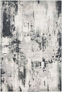 Surya Quatro Qua-2307 Charcoal, Silver Gray, Medium Gray Organic / Abstract Area Rug